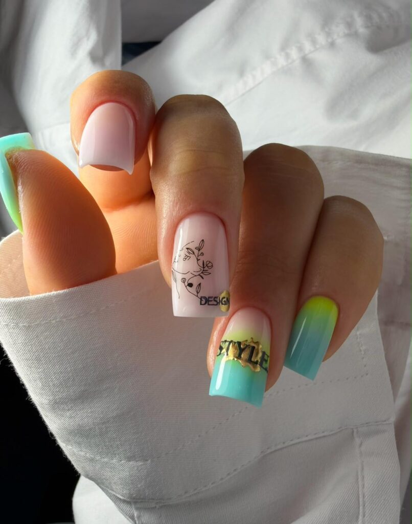 Elegante Gelnägel in Nude-Look, Mandelform auf Naturnägeln.